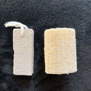 Exfoliating Loofah and Pumice Stone Set